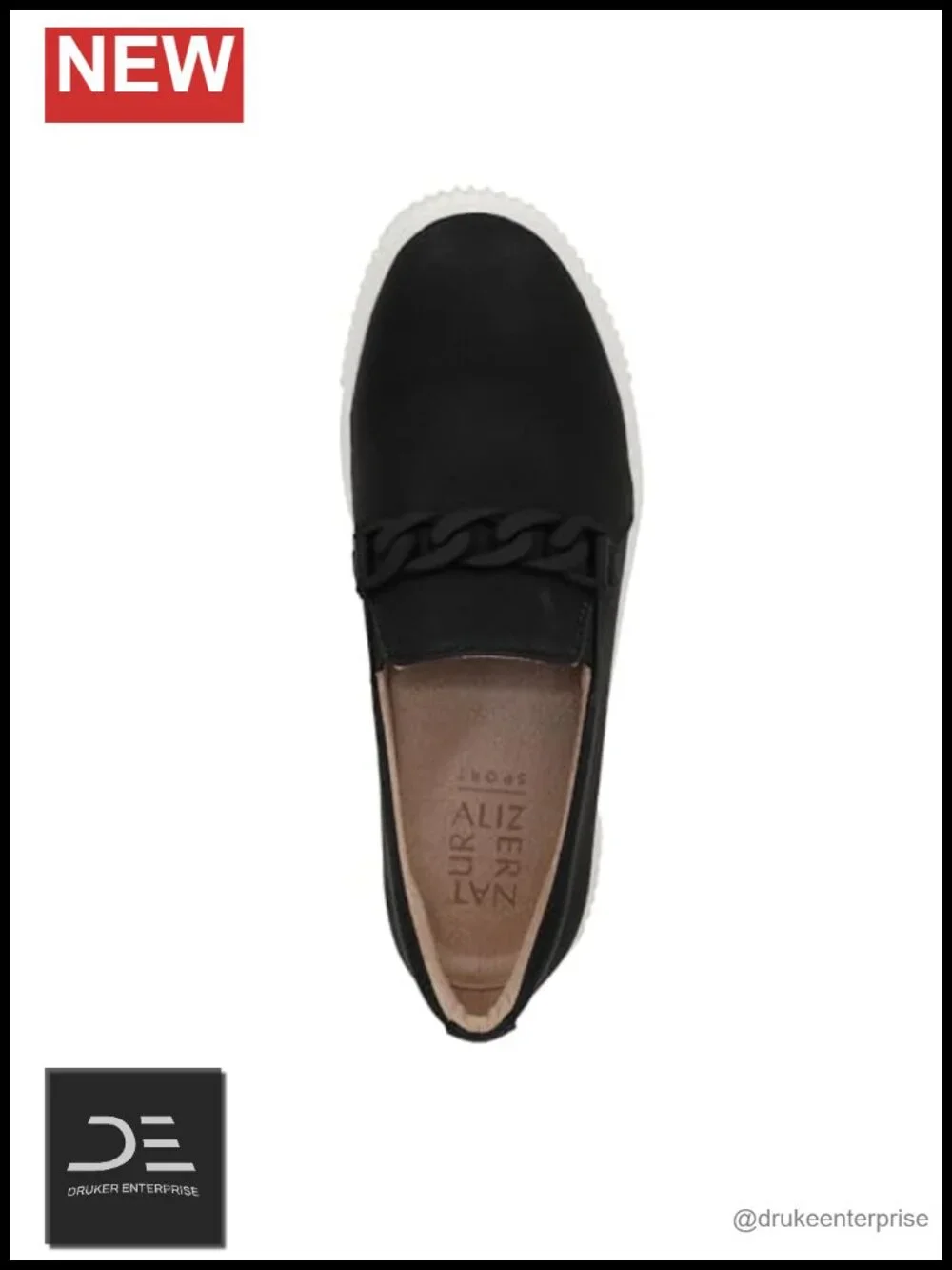 Women's Slip-On Platform Sneaker with Chain Detail